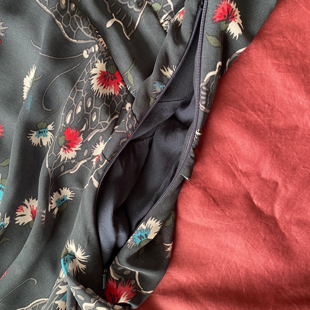 Free people navy blue butterfly floral dress - Picture 7 of 13